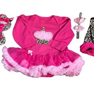 Pink/ Leopard Print Birthday Outfit